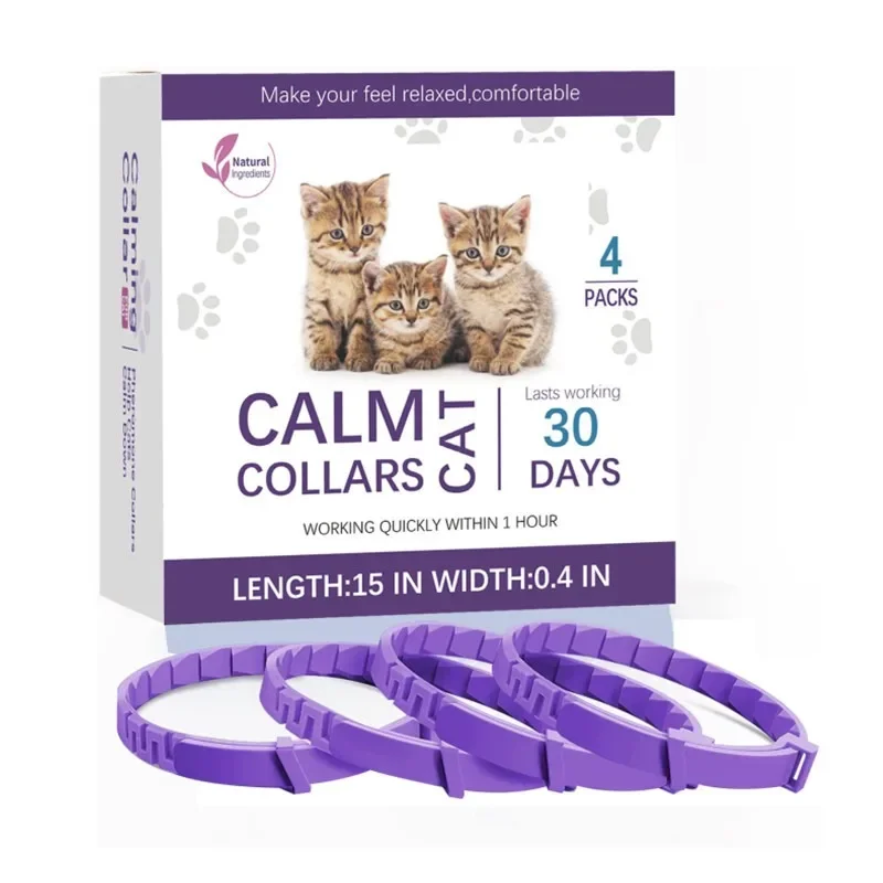 

3PCS Efficient Calming Collar for Dogs Cats Relaxing CalmCollar Cat Pheromone Appeasing Collar with 60-day Long DropShipping