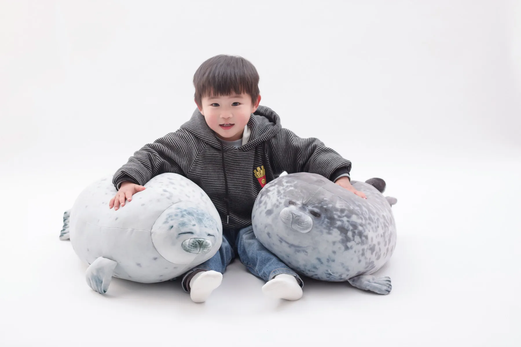 Kaiyukan Popular Soft Seal Plush Doll Lifelike Seal Pillow 3D Novelty Sleeping Stuffed Animal Toy Aquarium Plush Toy Kids Gift