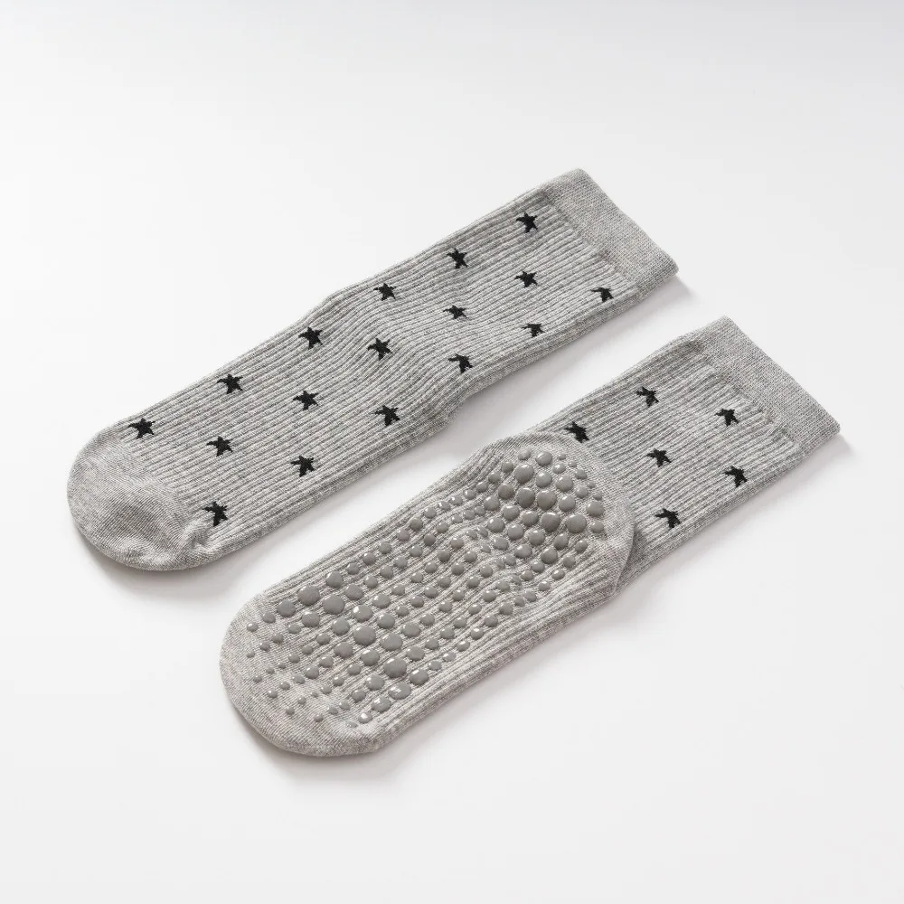 

Новые хлопковые носки для йоги, силиконовые противоскользящие носки для пилатеса, дышащие профессиональные напольные носки, спортивные носки для фитнеса