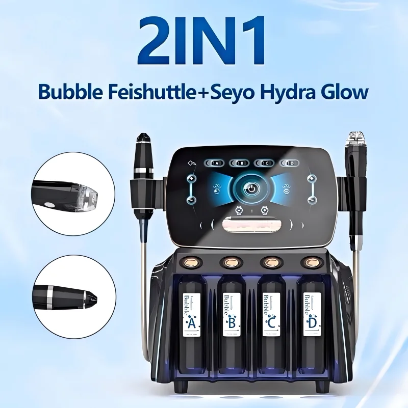 New 2 in 1 Facial Deep Facial Cleaning Water Peeling Machine Visual Blackhead Removal Skin Rejuvenation Beauty Device