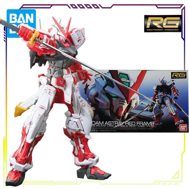 

BANDAI оригинальная серия Real Grade 19, Heretic Gundam Red Machine, аниме, экшн-фигурка, сборная модель, игрушки, украшения, подарки для мальчиков