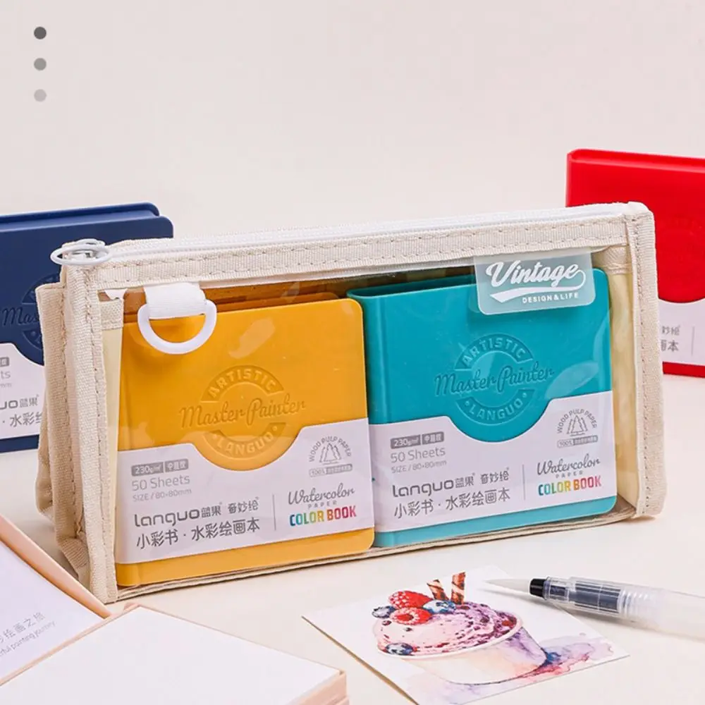 

New Tearable Watercolor Sketchbook Thickened Portable Watercolor Painting Pad Pocket Watercolor Book Outdoor Drawing