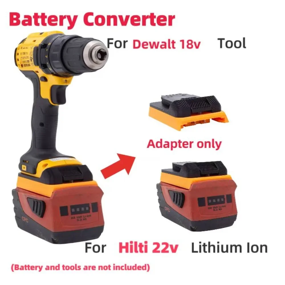 

Adapter For Hilti To Dewalt Batteries For Hilti 22V B22 Lithium-ion To Dewalt 18v Batteries Tool Converter（Adapters Only）