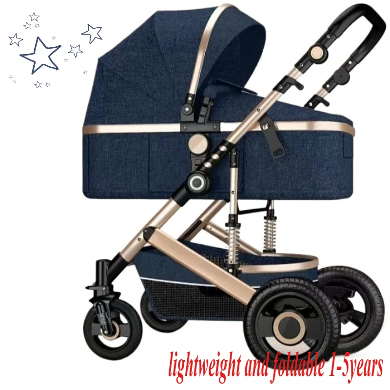 

The stroller is lightweight and foldable and children can sit and lie down when they go out