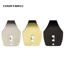 Countbass 50pcs Swim Jig Blade, Stainless Steel Chatterbait Blade, DIY Vibration Jigs, Casting Wobble fishing Jig Lure