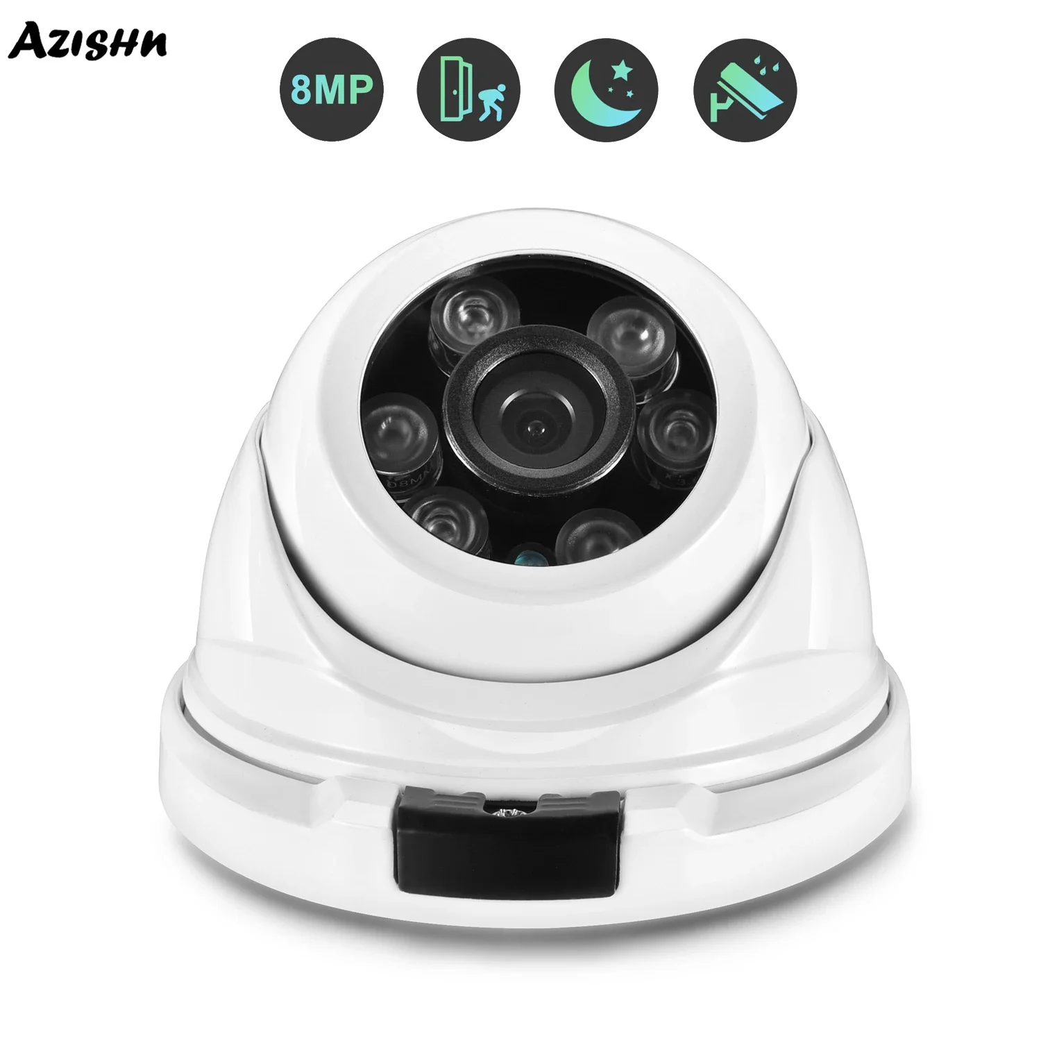 8MP 4K IP Camera SONY IMX415 POE CCTV Security Cameras H.265 Outdoor Audio Night Vision Video Surveillance For Nvr System