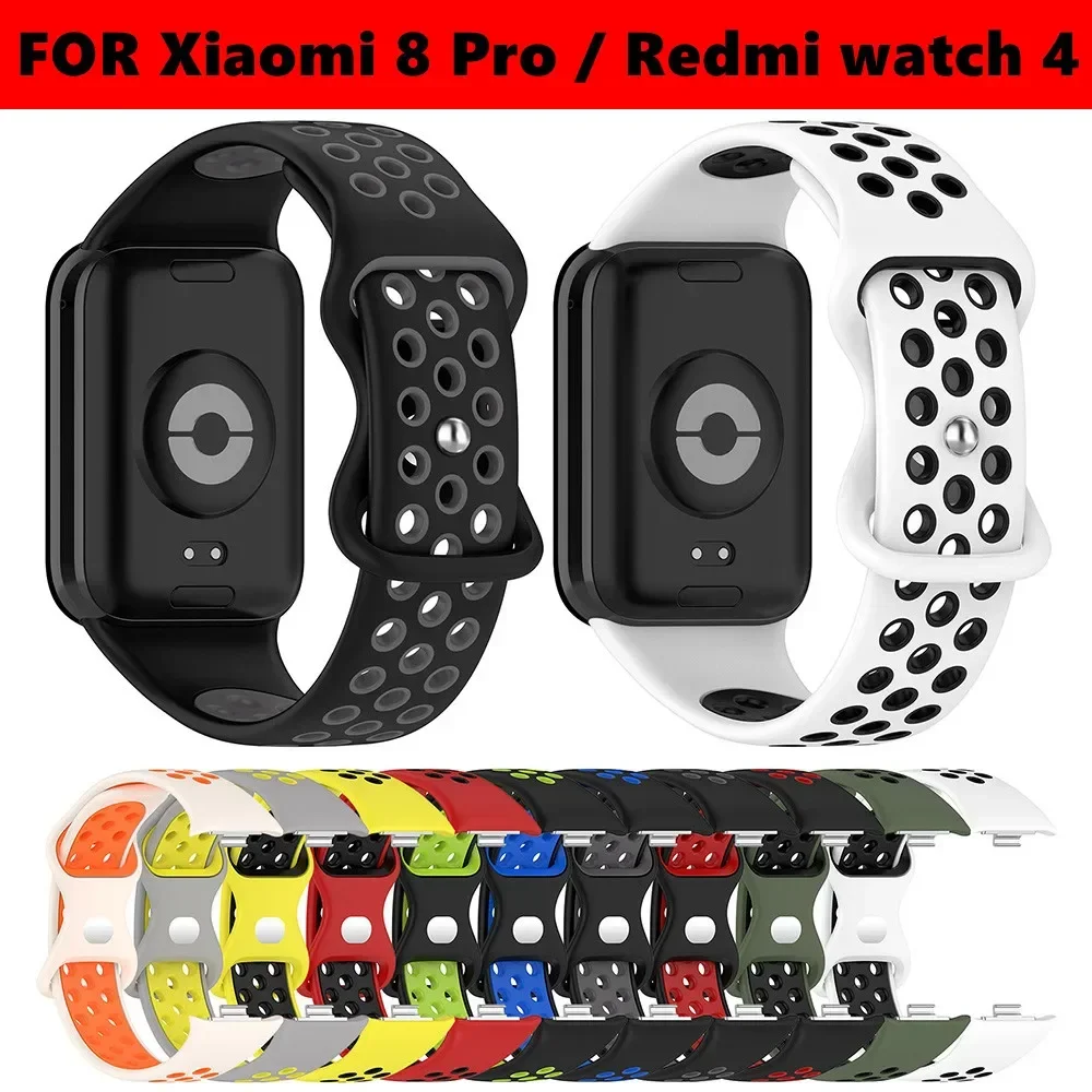 

Sport Silicone Strap For Redmi watch 4 SmartWatch Replacement Bracelet For Xiaomi 8 9 Band Pro Watchbands Correa Accessories