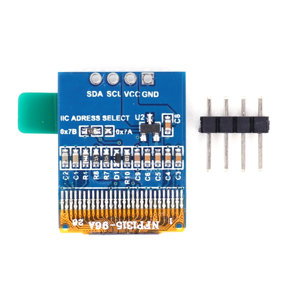 066-polegada-micro-tela-de-fuga-64x48-pixels-placa-de-circuito-33-5v-i2c-iic-para-arduino-eletronico-diy