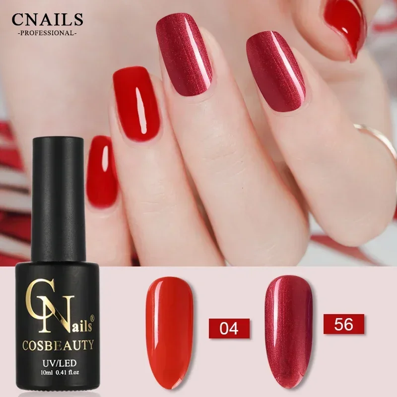 Nail Gel Polish Red Series Soak Off  Semi Permanent Base Coat Varnish Gel Ongle UV LED Nail Gel Lacquer Nail Art Decorations