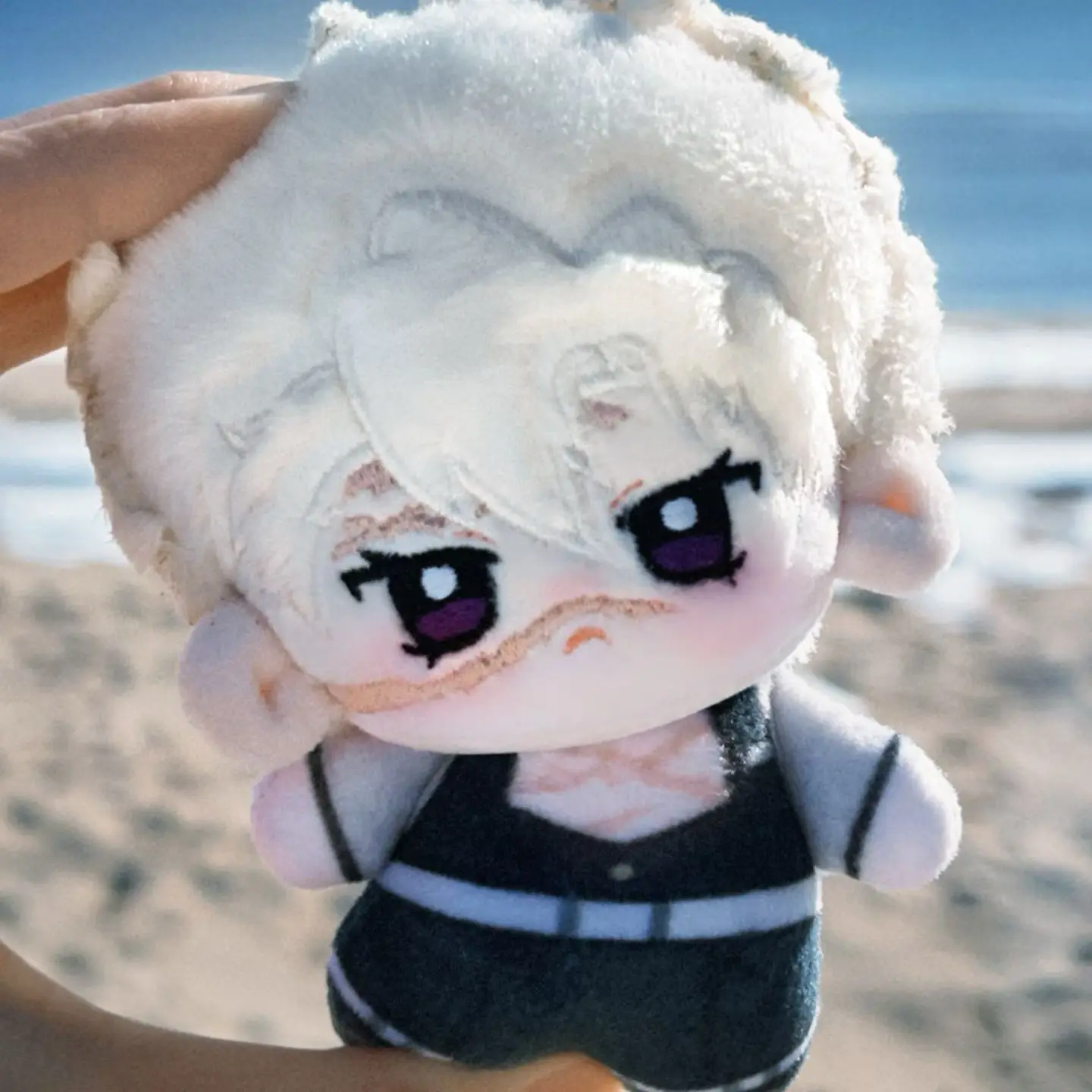 DemonSlayer anime peripherals Shinazugawa Sanemi 10cm cute cotton doll plush toy doll gift for friends