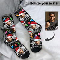 Custom Face Christmas Socks Personalized Socks with Face Photo Socks Custom Face Socks Christmas Gift Socks Gift for Friends