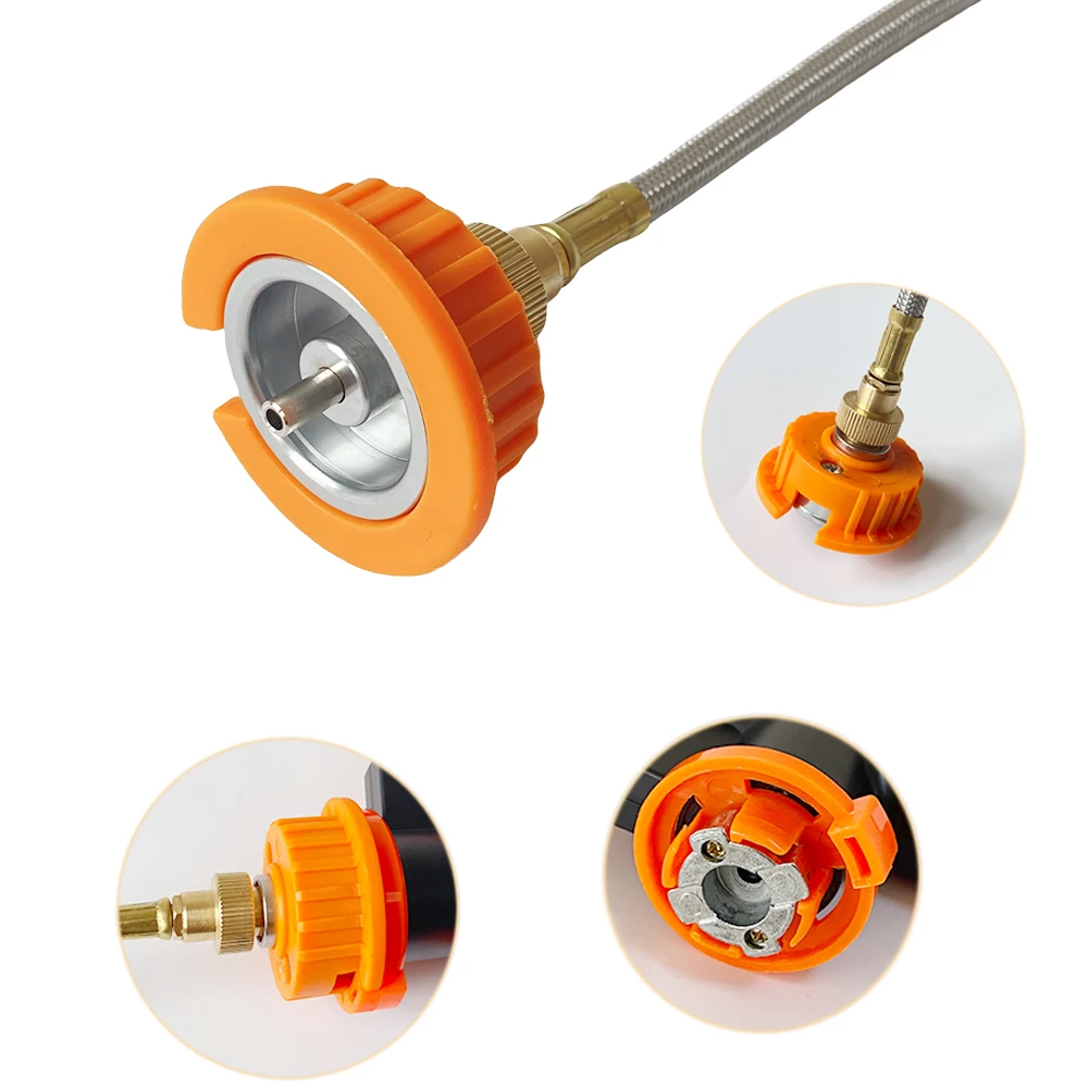Outdoor Camping Gas Tank Adapter Cassette Interface Threaded Gas Tank Adapter Cassette Adapter Thread to Bayonet Converter image 4