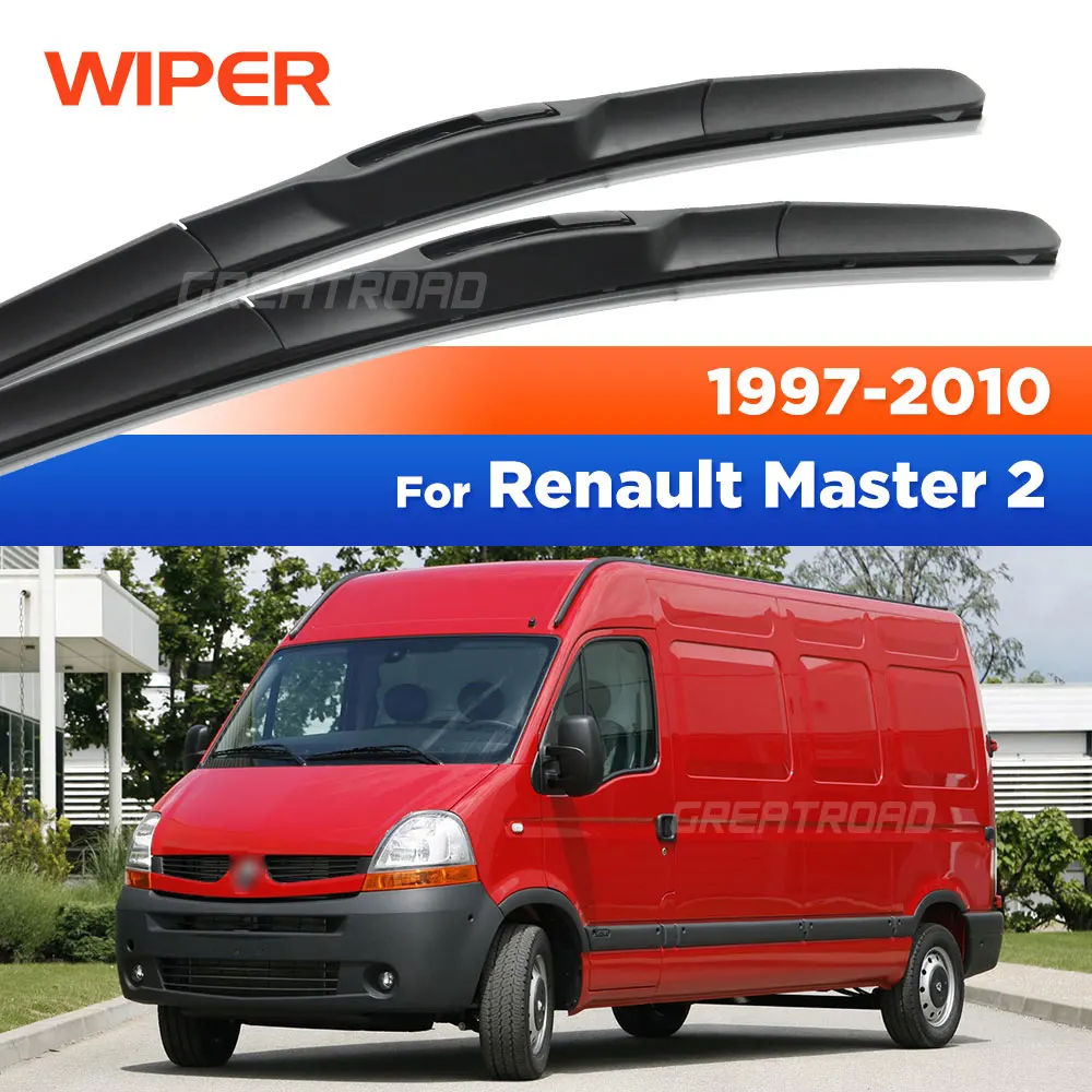 

For Renault Master 2 1997-2010 2004 2005 2006 2007 2008 2009 Wiper Front Wiper Blades Windshield Windscreen Window Brush 24"+24"