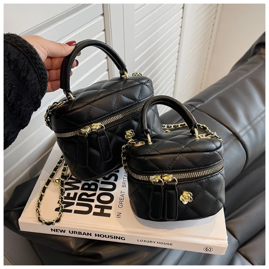 

Camellia Rhombic Chain Box Small Bag Women's Winter Mini Shoulder Crossbody Bag Purses And Handbags Women Handbags Purses