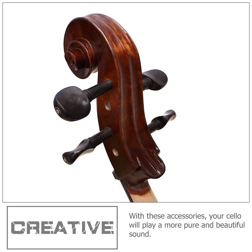 

1Set Ebony Cello Supplies Assorted Color Exquisite Craftsmanship Durable Practical Perfect Gift for Cellists Cello Accessories