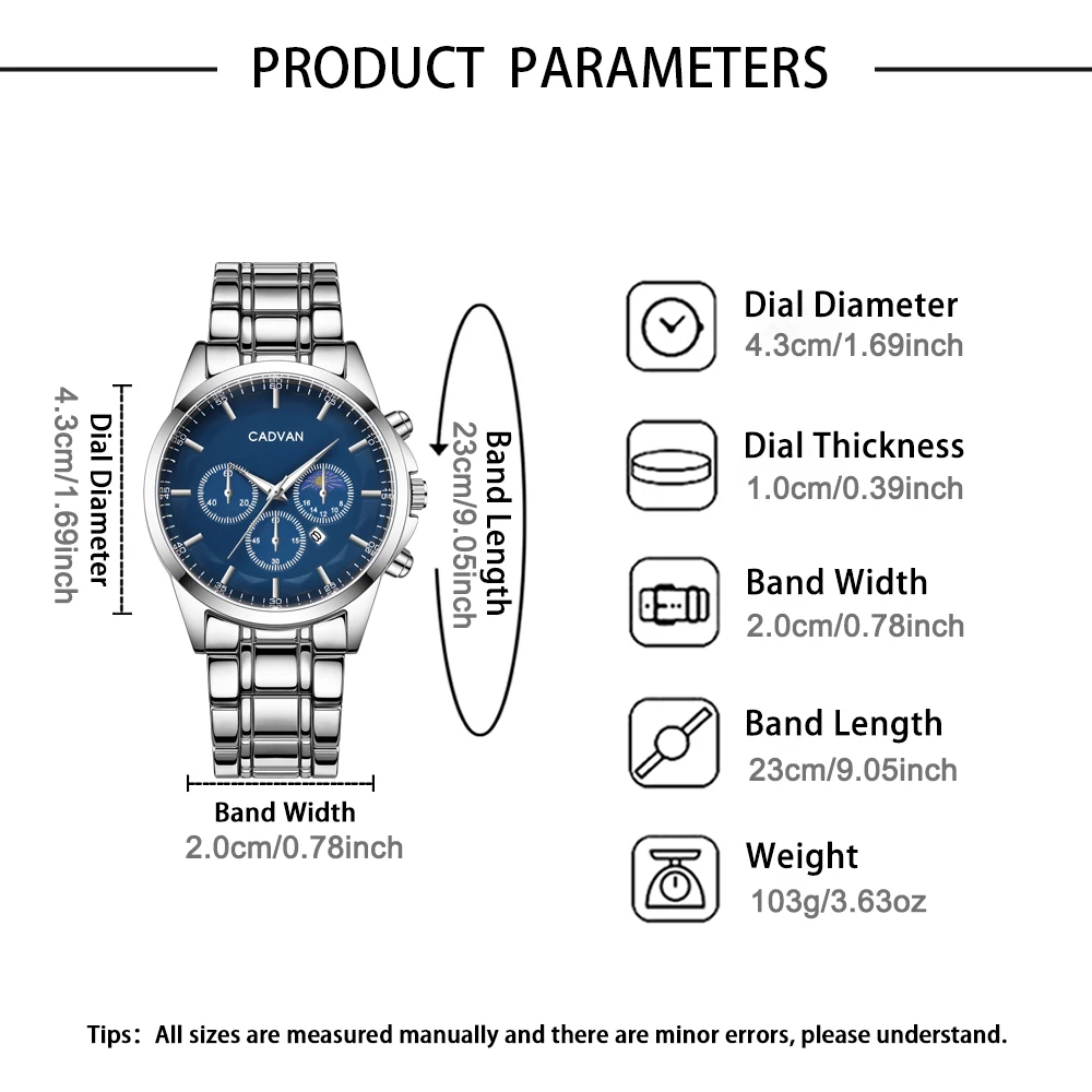 1pc Men's Fashion Light Luxury Pointer Quartz Watch Men's Timer - Daily Wear Holiday Gift