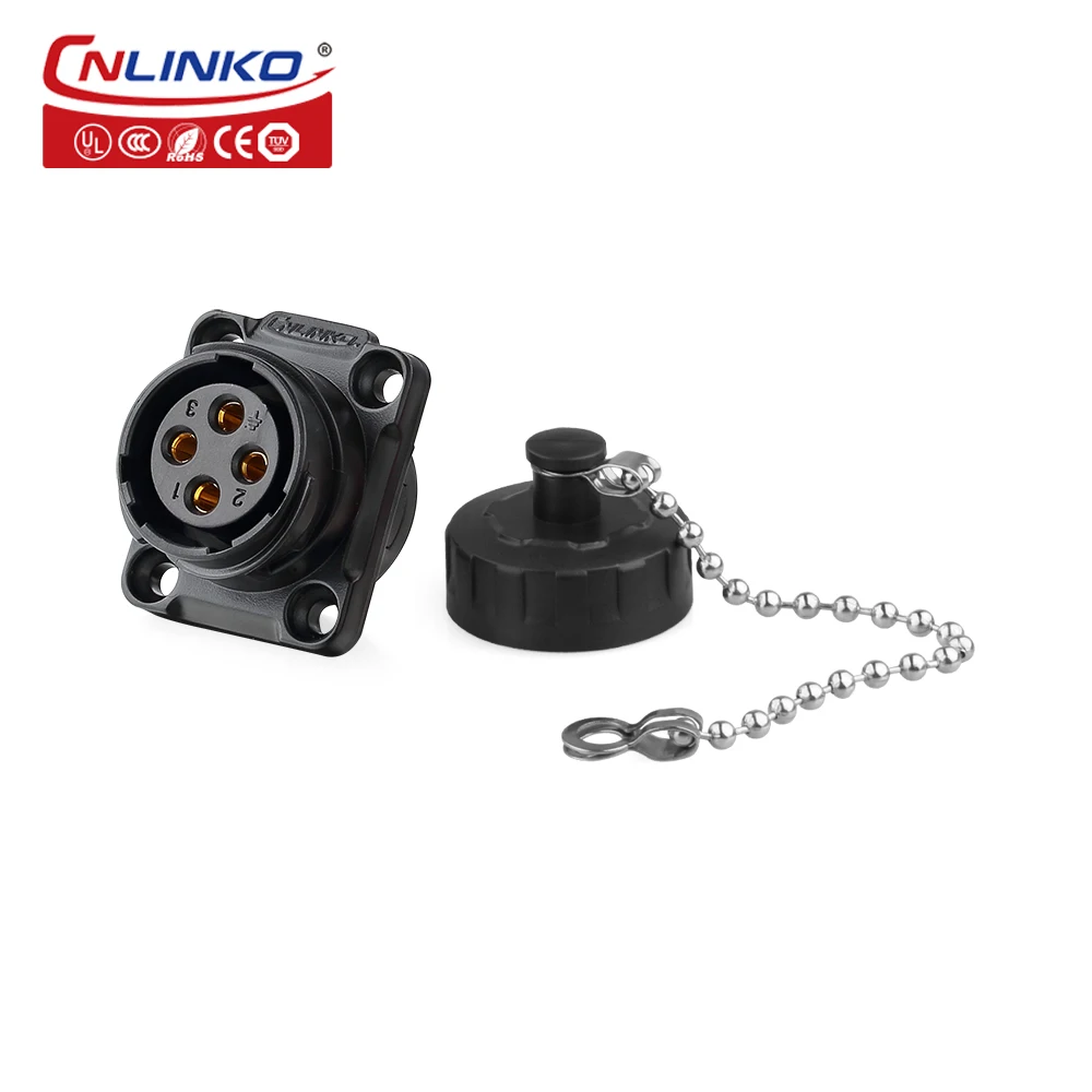 CNLINKO M20 2/3/4/7/9 Pin Industriële Connector PBT Plastic Paneelmontage 12V 5A-20A Waterdichte IP68 Elektrische Connector YM20