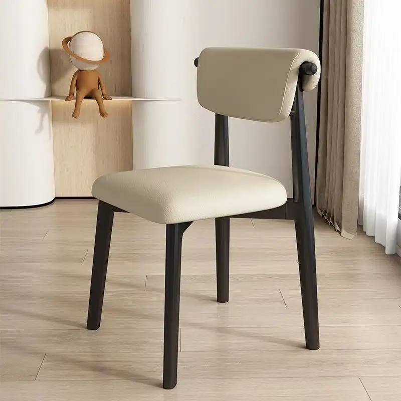 

Новейший дизайнерский обеденный стул из кожи в стиле модерн с деревянными ножками, класса люкс, для отелей и дома, хит продаж