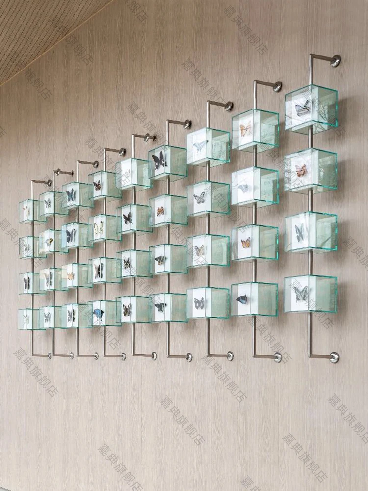 

Acrylic installation painting 3D three-dimensional entrance decoration painting Modern luxury hotel model room hanging painting