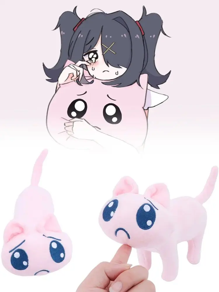 Game Needy Girl Overdose P-chan Plüschtier Weiche A P Katzenpuppe Stofftier für Fans Sammlerstück Kawaii Anime Plüschfigur Geschenk