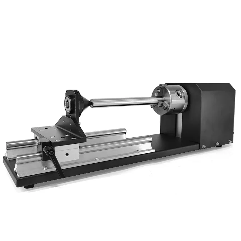 Neuer 380V/220V Rotations-Gravuraufsatz mit Spannzangen und Schrittmotoren für Laser-Gravur- und Schneidemaschinen aus Aluminiumlegierung