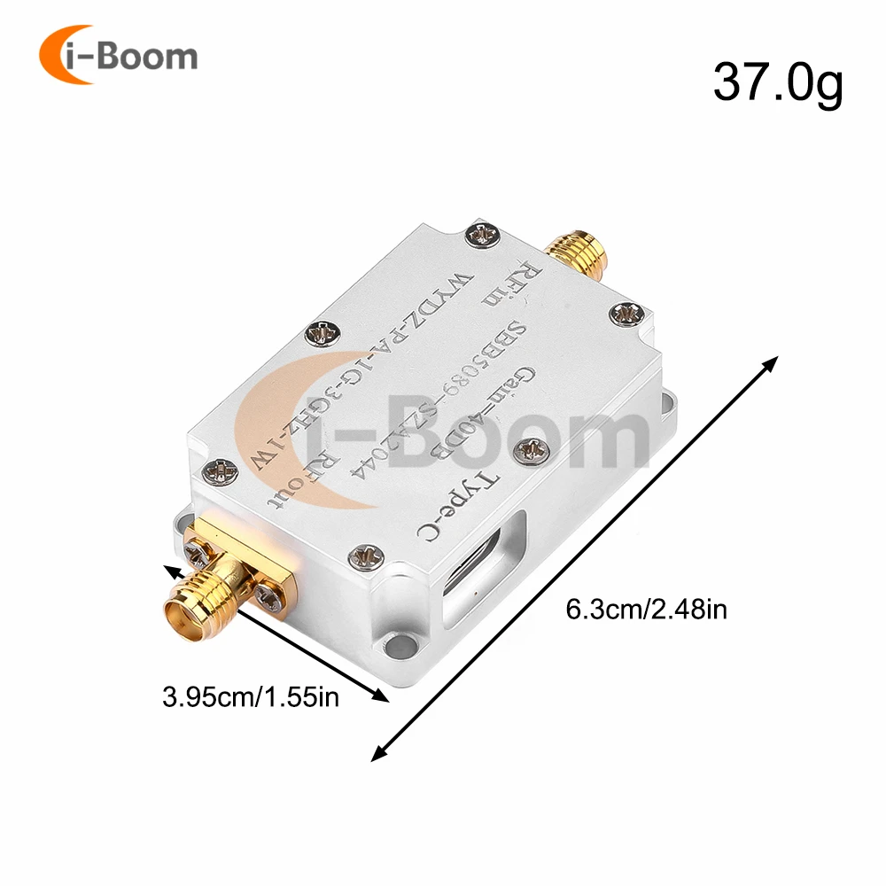 SBB5089 + SZA2044 amplificatore di potenza a microonde 2.4GHz 1W amplificatore di potenza RF 30dBm DC amplificatore di potenza ad ampia tensione di