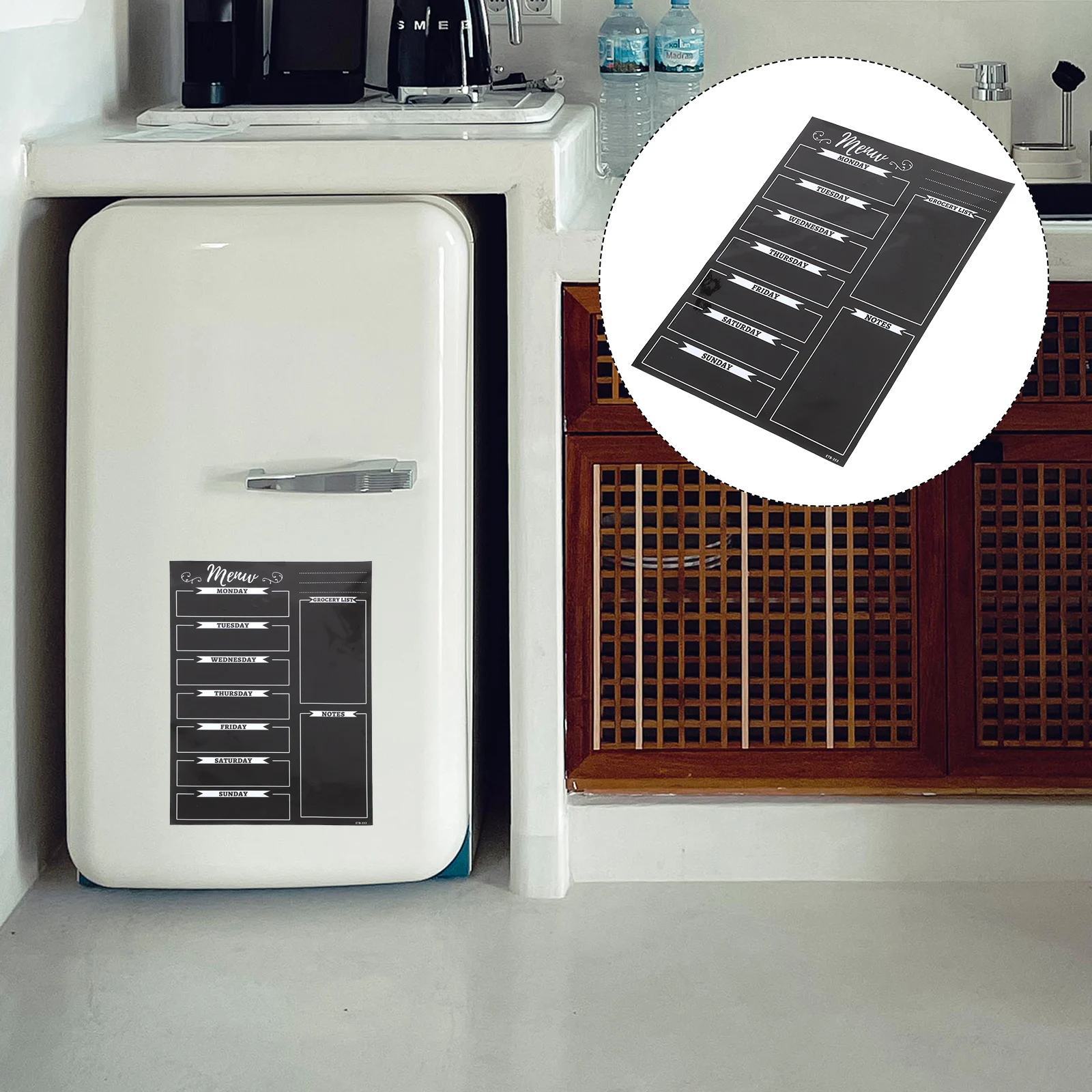 

Premium Magnetic Blackboard Sheet Kitchen Fridge Sticker Reusable Menu Board Erasable Dry Erase Board Home Supplies