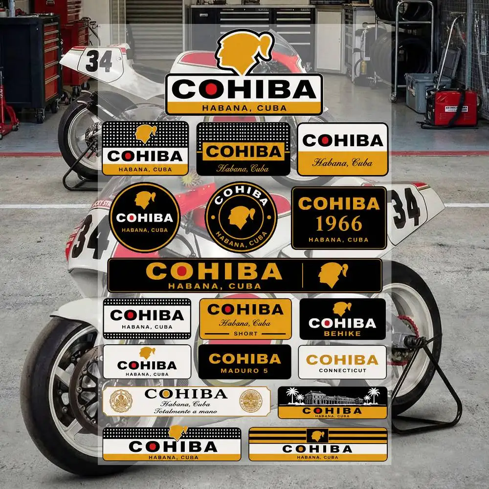 C-oH-iB-A- Ästhetische Graffiti Wasserfeste PVC-Aufkleber für Auto Motorrad Skateboard Helm Notizbuch