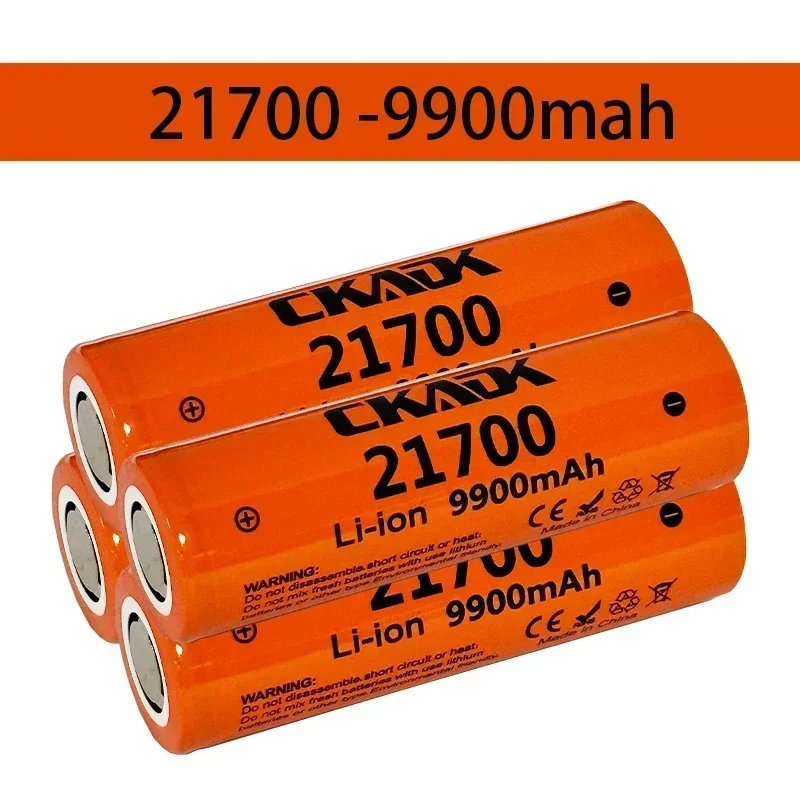 Original 21700 battery 3.7V 9900mAh large capacity flashlight rechargeable lithium battery electric vehicle charger