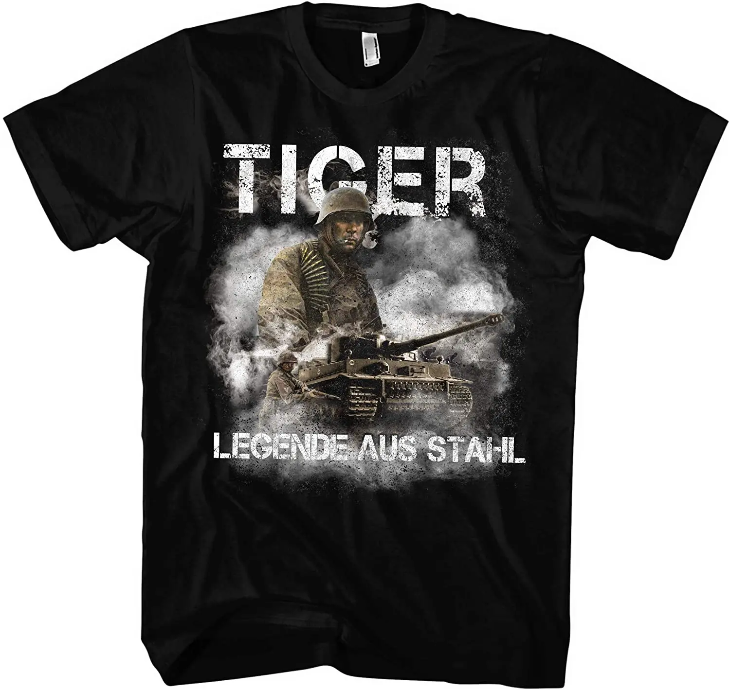 Legend of Steel. Wehrmacht Panzer WWII German Tiger Tank T Shirt. Short Sleeve 100% Cotton Casual T-shirts Loose Top Size S-3XL