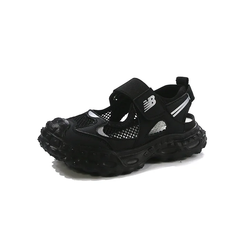 Summer Children Mesh Clunky Sneakers Boys Girls Breathable Hollow Casual Shoes Kids Cool Beach Shoes