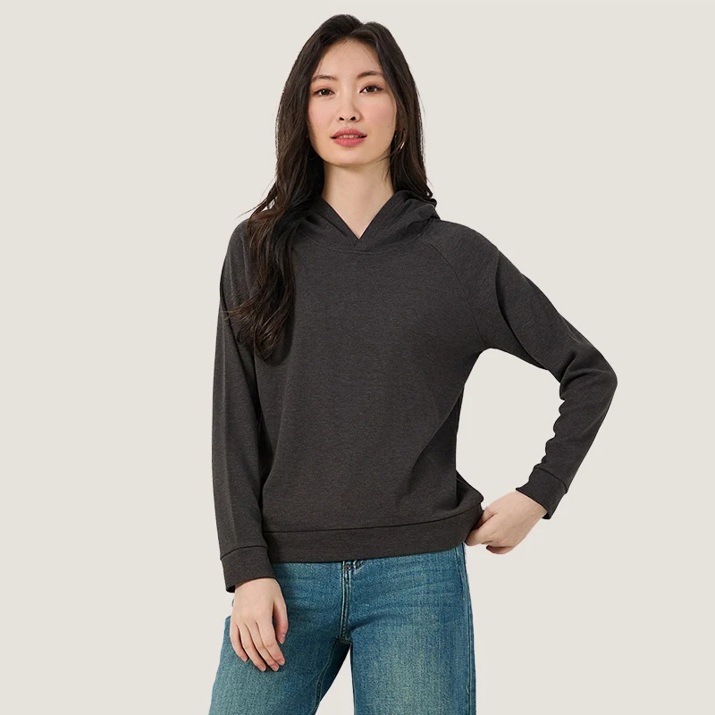 2025 المرأة بلون الأساسية مقنعين البلوز الخريف بسيط كل مباراة البلوز هوديس عادية تشغيل اللياقة البدنية رياضي القمم امرأة