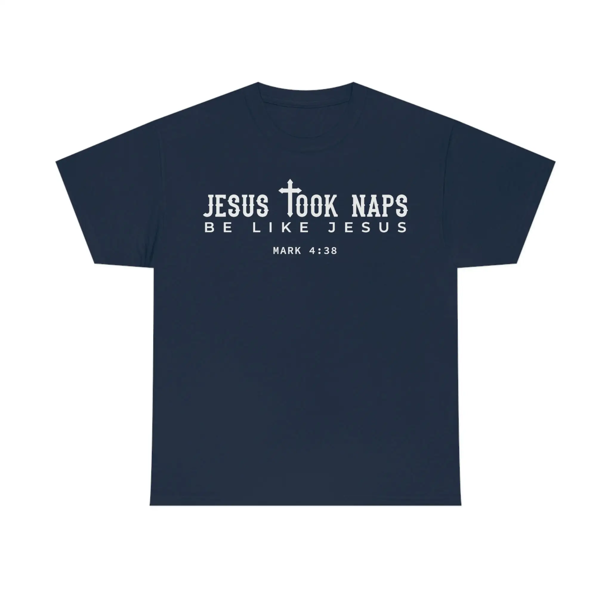 JESUS Christian T Shirt took naps prophecy second coming Bible Christ Cotton tee