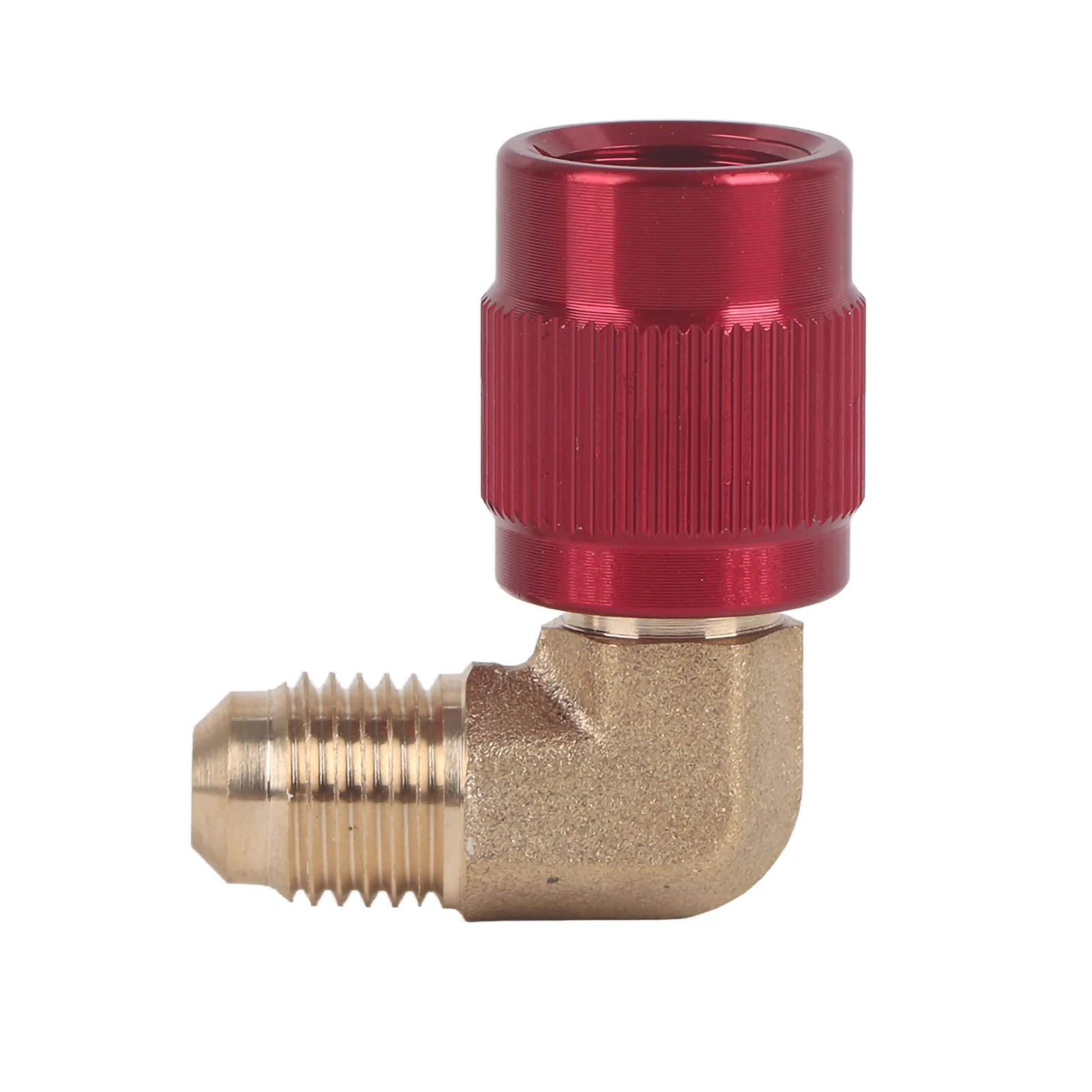 R410 Male Thread 1/4 to Female Thread 5/16 90° Adapter Connector Cooler Air-Conditioner Accessory