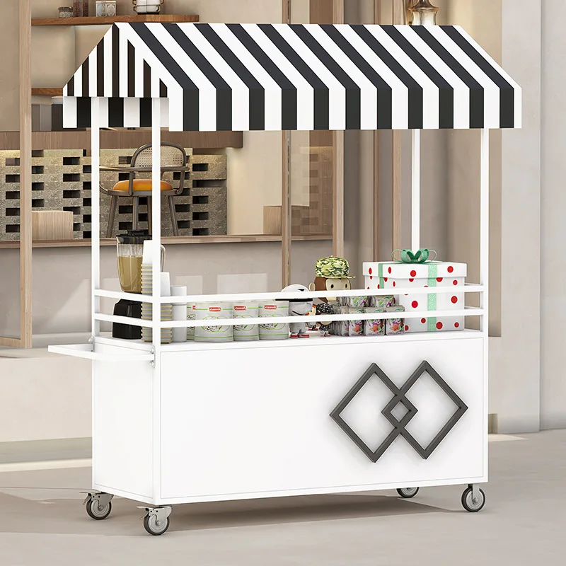 Outdoor stall trolley night market mobile stall dining car float