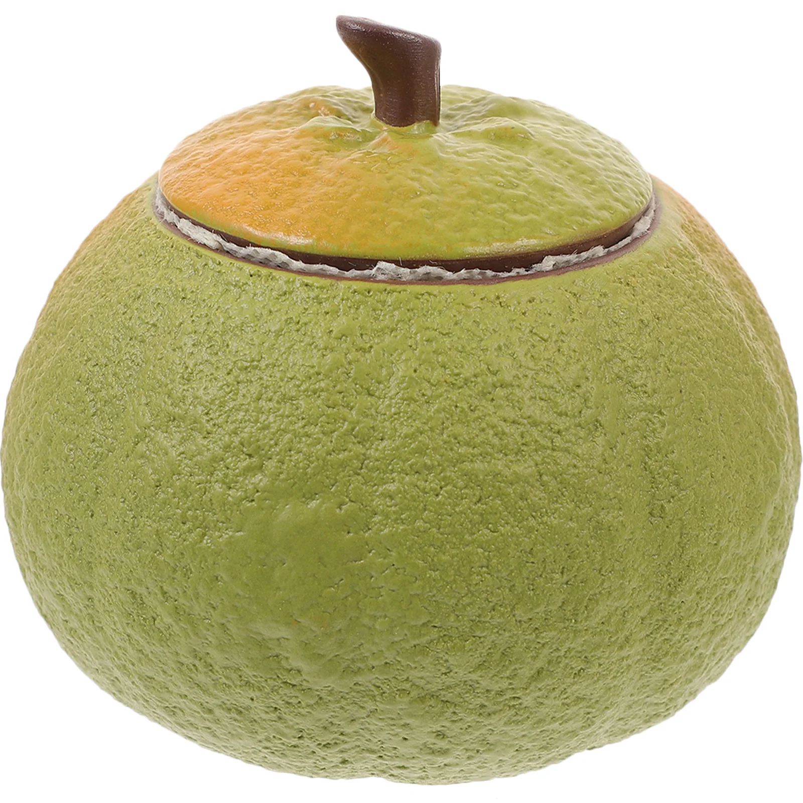 

Ceramic Tea Leaf Canister Orange Shaped Sealed Jar for Home Kitchen Tea Storage Box Organizer Candy Storage Holder