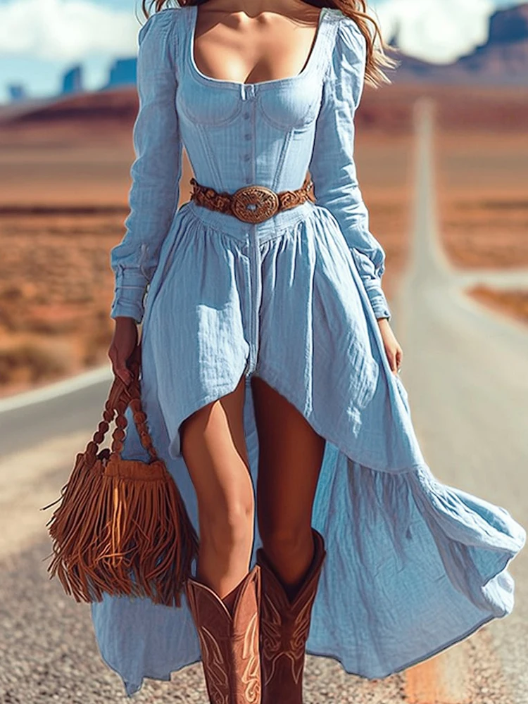

Women Summer Autumn Patchwork Maxi Dress, Sleeveless Simple Holiday Party Dress, 2025 Backless Ruffles Chic Ladies Dress Vestido