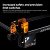ACMER P1 S Pro 6W レーザー彫刻機、0.06mm 超薄型レーザー、アクリル用レーザー彫刻機、切断機、ハニカムパネル付き、作業エリア 380x370mm 4