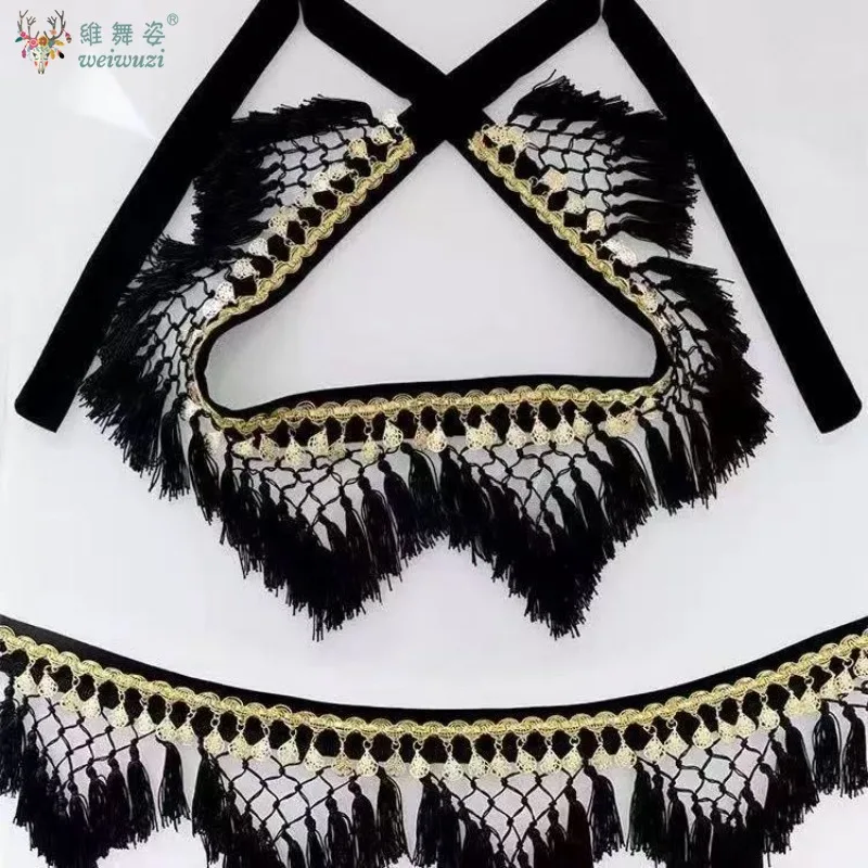 Sciarpa per fianchi con catena in vita per danza del ventre per donna, moneta, nappa, catena per fianchi, accessori per spettacoli, danza orientale