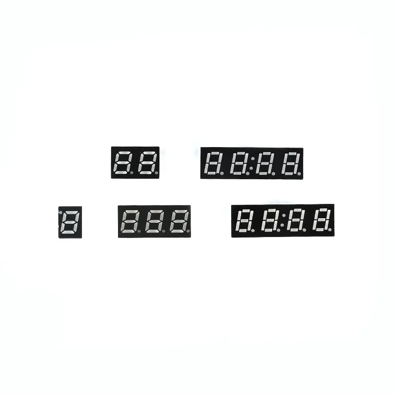 5 Stück Digitalröhre 4-Bit-Anzeigeuhr, gemeinsame Anode, gemeinsame Kathode, 0,28, 0,36, 0,56, 0,8 Zoll, 4-Bit, 7-Segment, rot, elektronisch, DIY – Detail 2