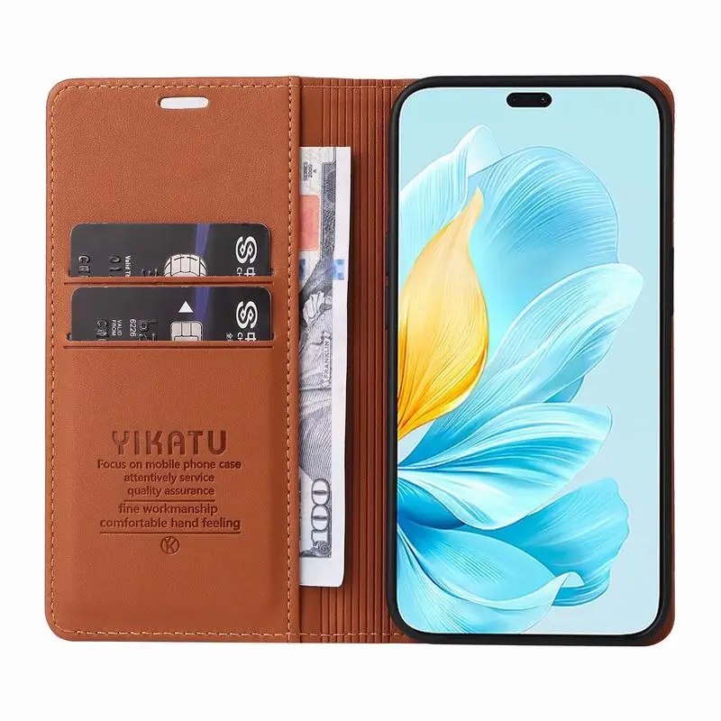 Case For Honor 200 Lite Pro Luxury Leather Wallet Card Magnetic Attraction Flip Phone Cover For Honor 200 Pro Lite