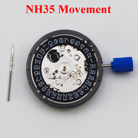 NH35 Movement High Accuracy Automatic Mechanical Watch Wrist Day Date Wristwatches Wrist 3.0or3.8 clock Crown