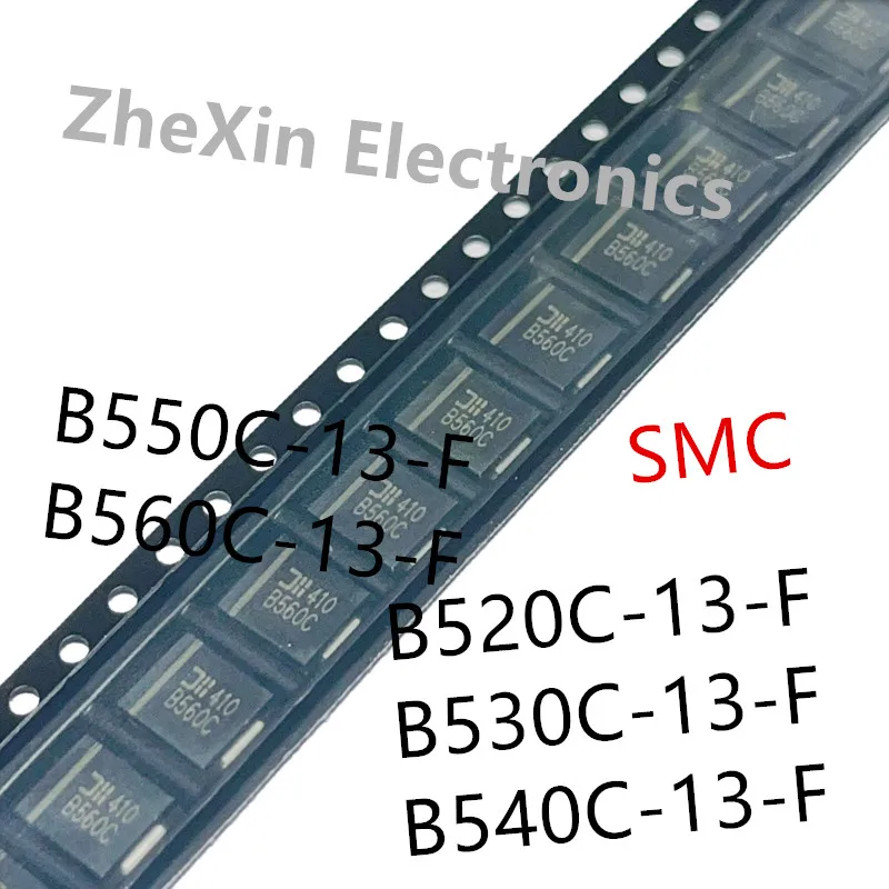 

20PCS/Lot B520C-13-F 、B530C-13-F 、B540C-13-F 、B550C-13-F 、B560C-13-F DO-214AB Schottky rectifier B520C、B530C、B560C、B550C