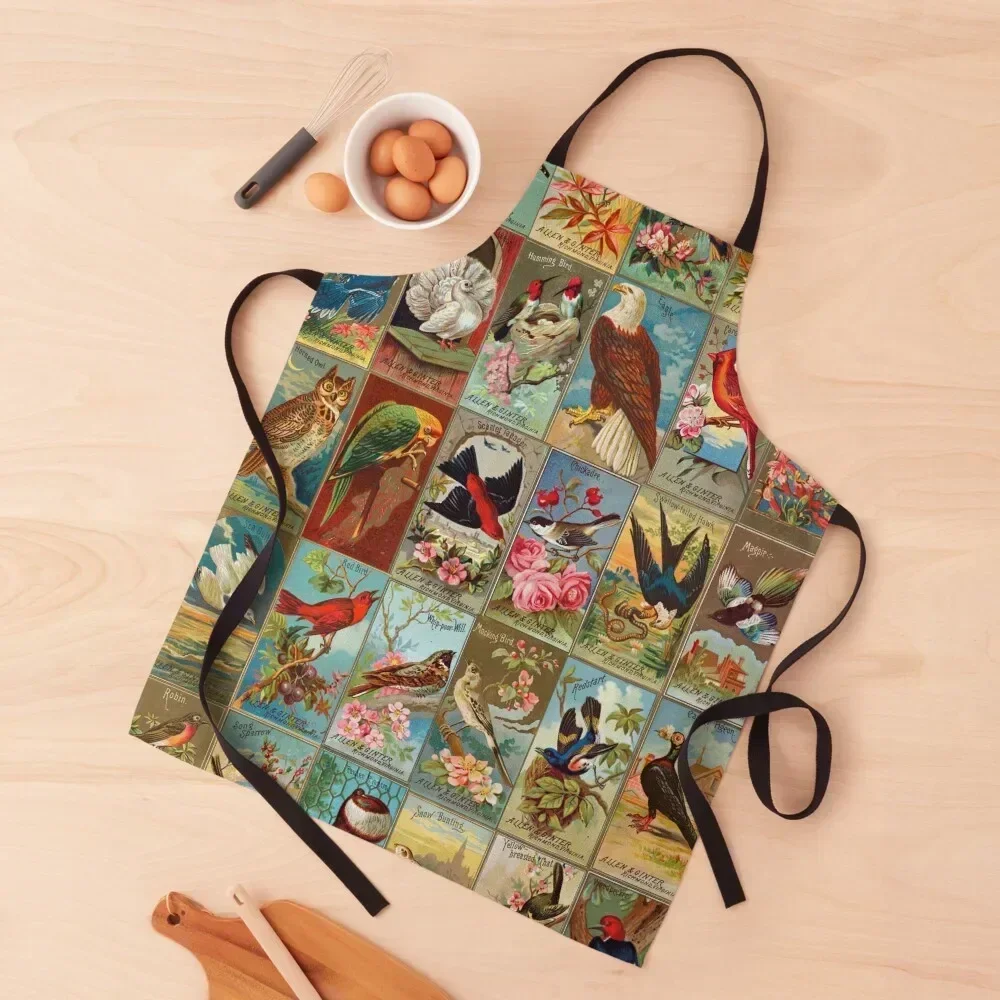 

Vintage Birds of America Illustrations Apron Kitchen Chef christmas kitchen Men'ss Apron