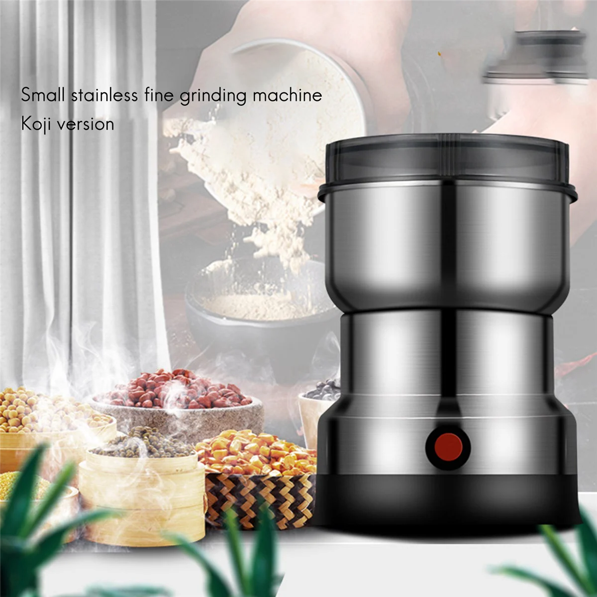 Electric Coffee Grinder for Home Nuts Beans Spices Blender Grains Grinder Machine Kitchen Multifunctional Coffee EU Plug