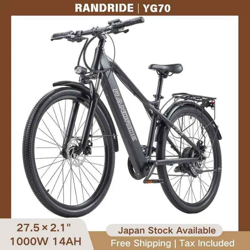 【¥119,148】RANDRIDE YG70 電動自転車 1000W 14Ah 27段変速 ブラック 特別割引-アリエク特価アラート