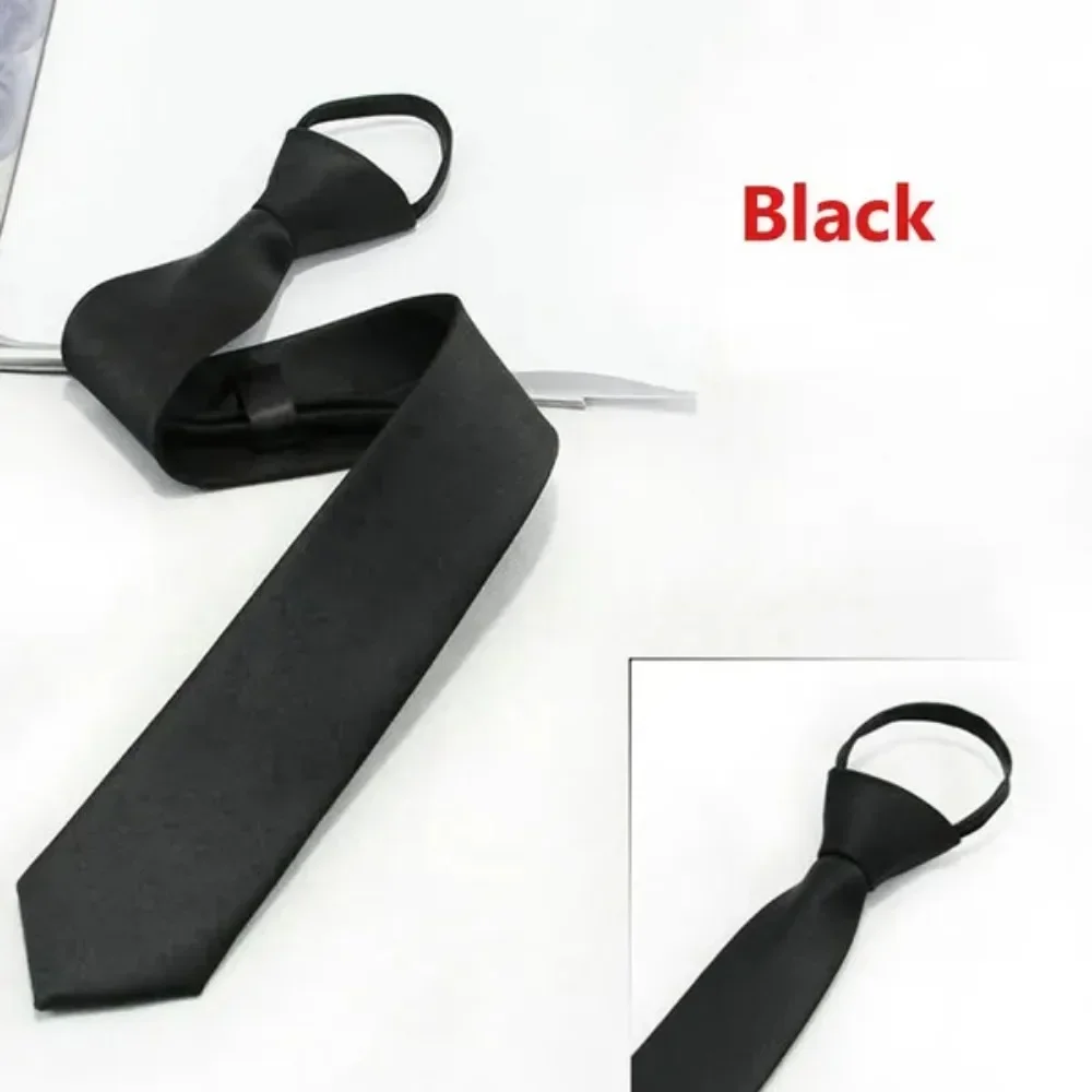 Clip-On Tie Security Ties for Men Women Unisex Zipper Tie Fashion Accessory
