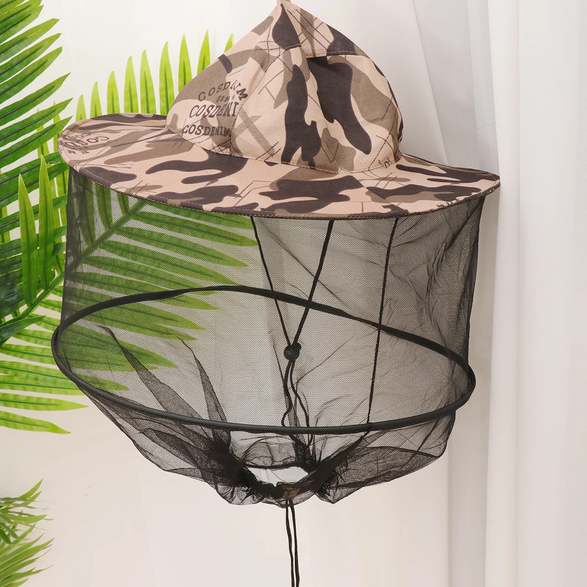 

Outdoor Mosquito Proof Uv Protection Net Hat Face Neck Cover Adjustable Fishing Camping Hiking Headgear For Fishermen