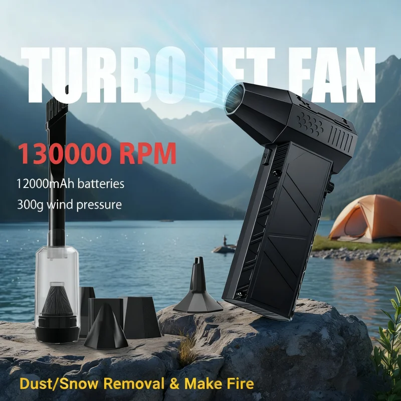 

130 000 об/мин воздуходувка электрический турбовентилятор бесщеточный двигатель высокоскоростной турбоструйный вентилятор USB перезаряжаемый мощный пылеочиститель