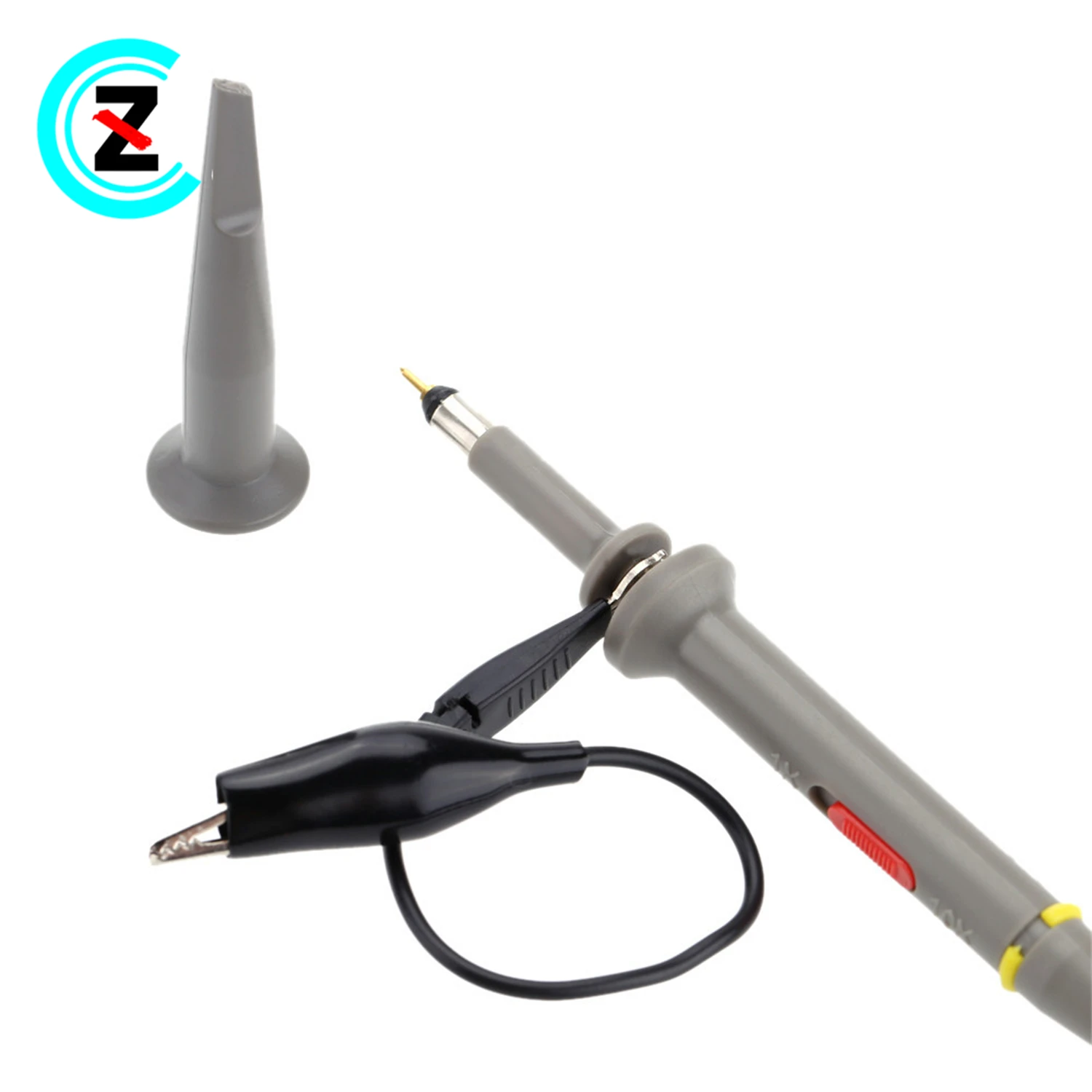 100MHZ conector osciloscópio braçadeira sonda fio de teste P6100 BNC